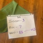 Theatricals  Dance Shorts Small Olive Green Women's Athletic V waistband Photo 4