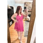 Francesca’s Miami Dress Pink Size L Photo 6