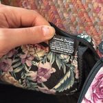 80s VTG ROSE QUILTED MINI TRAVEL DUFFLE BAG Photo 4