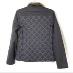 Athleta | Brown Quilted Fur Collar Jacket M Photo 3