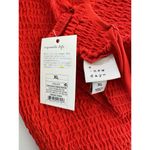 A New Day NWT Red High Neck Smocked Cropped Top Women’s Size XL Holiday Tank Photo 3