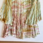 Young Fabulous and Broke Tie-Dye Boho Tiered Green Brown Mini Dress Size Small Photo 13