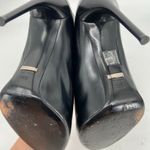 Gucci  Black Leather Curved Kim Lace Up Ankle Boots 39.5 Photo 8