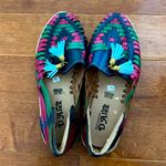 NWOT ARTESANIAS D’Alex Woven Leather Multicolor Mexican Huarache Sandals Size undefined Photo 2