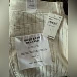 Good American NWT Cloud White Relaxed Pants 8/29 with rhinestone embellishment. Photo 3