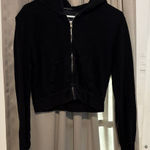 Brandy Melville  Black Zip-Up Jacket Photo 0