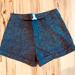 Zenana Outfitters Shorts Linen Cotton Chino Fits as a Size 4 Navy Blue Screen Print Photo 2