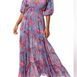 MISA Los Angeles Pippa Floral Tiered Maxi Dress Open Back in Night Blooms Photo 5