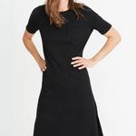 Madewell Ribbed Pocket Tee Midi Dress in True Black Photo 0
