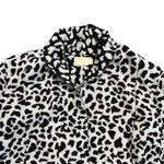 Nation Ltd  Kelly Blazer‎ Leopard Cardigan Sweater Wool Blend Sz Small Thick Knit Photo 2
