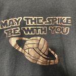 Volleyball May the strike Be with you graphic gray short sleeve Tshirt XL Gray Photo 1