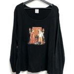 Westbound II Womens Long Sleeve Tee Shirt Christmas Plus Size 2X Black Graphic Photo 0