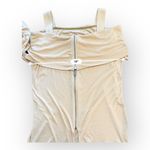 Soft Surroundings  Yellow‎ Cold Shoulder Full zip long sleeve top Size M Photo 4