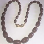 Vintage Brown Chunky Beads Beaded Boho Retro Necklace Photo 2