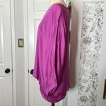 STARK dolman sleeve magenta satin blouse Purple Photo 5