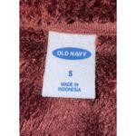 Old Navy Fleece Zip Jacket Plush Sherpa Burgundy Size S Women's Photo 1
