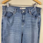 Levi's Signature Levi Strauss Heritage Boyfriend Jeans Blue Denim Cuff 14 W32 Distress Photo 1