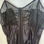 Acelandy Y2K Sheer Floral Lace Mesh Black Gothic Witchy Corset Size 2XL/3XL Photo 2
