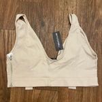Pretty Little Thing Shape Womens Cargo Plunge Crop Tank Top Beige S Size 4 NWT Photo 2