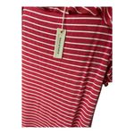 Max Studio NWT  Red Striped Cold Shoulder Sundress Size L Photo 3