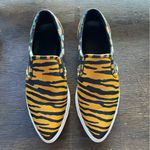 Coach  C103 Tiger Print Floral Pointed Toe Slip On Sneakers 6.5 Photo 1