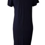 C&C California Black Rayon T-shirt Dress Photo 6