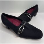 Munro Pumps Size 6 Black Square Toe Block Heel Arch Support Photo 4