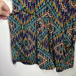 Veronica M  Womens Kimono Shorts Romper Multi Color Geometric Print Stretch Small Photo 6