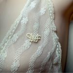 Diane Von Furstenberg Rare 70’s  Nylon/Lace Tie Sheer Lace Sexy Maxi Size Medium Photo 3