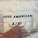 Good American  White High Rise Tie Ankle Straight Leg Jeans Size 4 27 Photo 7