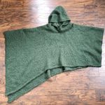 Michael Stars  • green fuzzy knit poncho cape hooded sweater soft asymmetrical Photo 1