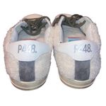 P448 Nordstrom John Wad Sherpa Fashion Sneakers White Green Gray Teddy sz 7.5-8 Photo 11