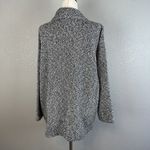 Eileen Fisher Handwoven Peruvian Organic Cotton Jacket Size M White Black Pocket Photo 3