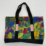Vintage Bag Tropical Parrot Bird Tote‎ Bahamas Preloved Green Retro Palm Leaves Photo 0