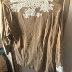 cha cha vente  Brown Top with Lace Accents large Photo 5