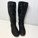 UGG  Elsa Waterproof Fleece Lined Rain Black Lace Up Women's Boots Size‎ 10 Photo 2