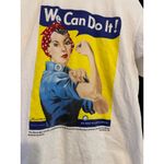 Rosie The Riveter "We Can Do It!" Graphic White Tee Medium Photo 2