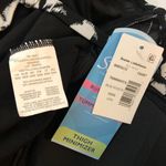 Swim Solutions One Piece Swimsuit Swimdress Tummy Control Floral Black White 18W Photo 4