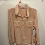 Just fab new with tags pink button down top Photo 4