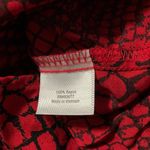 a.n.a Red and Black Notched Collar Cut Out Top Photo 6