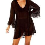Anne cole NWT Women's Flounce Tunic Coverup Black Size XS/S Photo 0