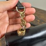 Gucci Vintage  Black Leather Flap Chain Shoulder Handbag Evening Bag Authentic Photo 14