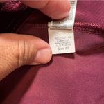 American Apparel Asymmetrical Velvet Dress in Deep Burgundy Photo 5