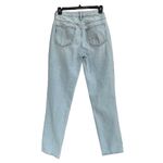 PacSun  SZ 24 Mom Jeans Mid-Rise Zip-Fly Distressed Rips Pockets Light Wash Blue Photo 3
