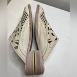 Free People Paramount White Laser Cut Leather Mule Loafers Sz 40 or 9 Photo 11