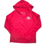 Antigua  Womens San Francisco 49ers Hoodie Medium Red NFL Pullover V Neck Photo 0