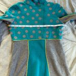 Neve 1/4 Zip Sweater Merino Wool Blend Womens Pullover XS Nordic Ski Artsy Blue Photo 7