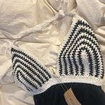 NWT By the Sea White Black Crochet Maxi Dress Size Medium Photo 2
