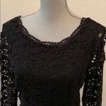 Joie  black lace dress medium M excellent LBD Versatile RARE HTF GORGEOUS Photo 5
