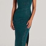 Windsor Kelly Cowl Neck Strappy Mermaid Glitter Formal Dress Photo 3
